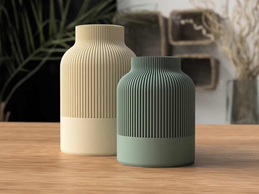Jarrón decorativo impreso en 3D a medida