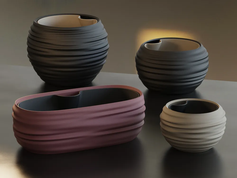 Recipiente personalizado impreso en 3D