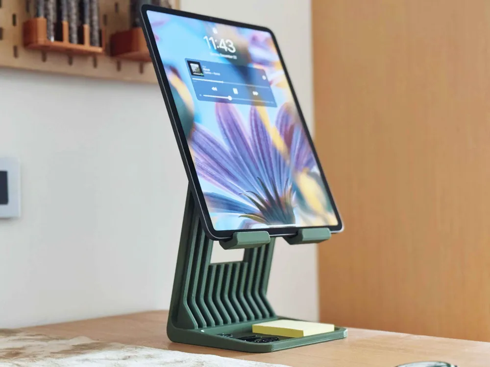 Soporte para tablet personalizado impreso en 3D